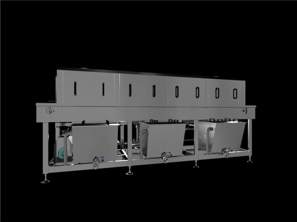 周轉(zhuǎn)筐清洗機，解決細菌殘留，降低50%能耗，提升效率80%