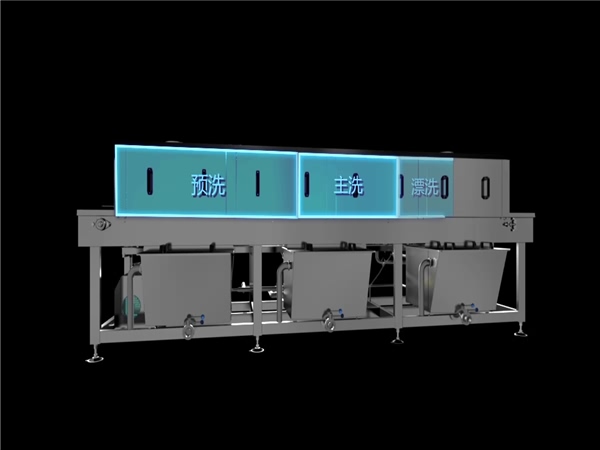 周轉(zhuǎn)筐清洗機，解決細(xì)菌殘留，降耗50%，提效80%