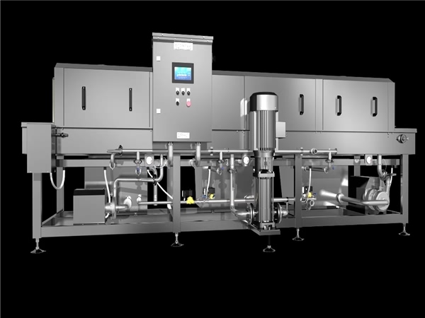 洗箱機整機不銹鋼洗箱機凈水噴淋系統(tǒng)