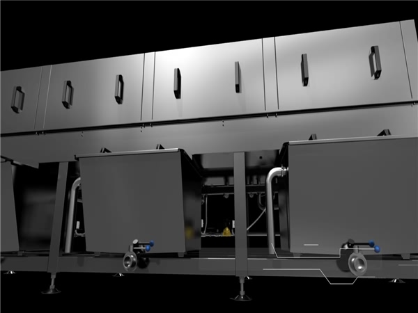 食品筐清洗機、肉制品箱子清洗機、洗筐機